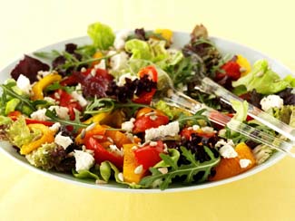 Roasted Pepper and Goats Cheese Salad